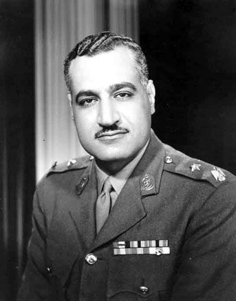 Official portrait of Egyptian President Gamal Abdel Nasser in 1964